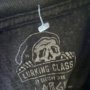 Black Mens Lurking Class Long Sleece Shirt